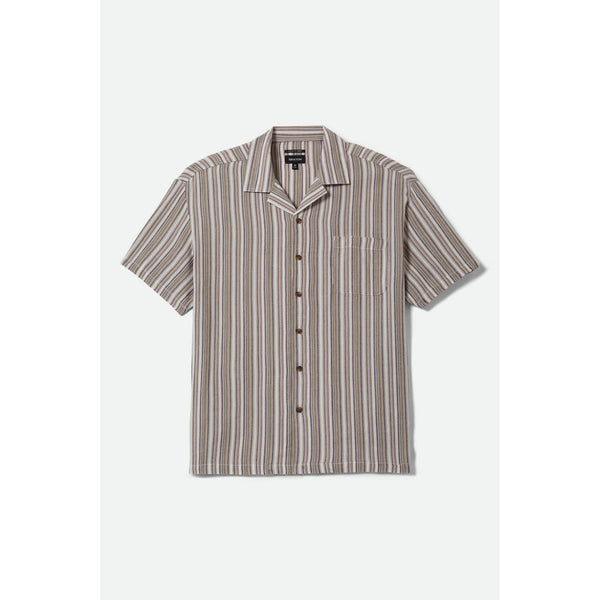 Brixton Bunker Twisted Stripe Chemise — Robust Red