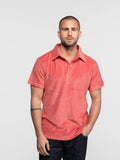 Daytona73 Polo Brody Éponge — Corail / Natural / Navy