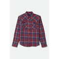 Brixton Waylon Lightweight Overshirt — Denim Plaid