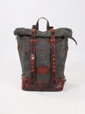 Daytona73 Sac Mercado Canvas Buffalo — Dark Cognac / Beige