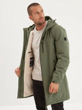 Daytona73 Regen Sherpa Jacket — Khaki Green / Navy-DAYTONA73-Industrie