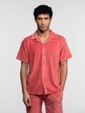 Daytona73 Polo Oxnard Éponge — Corail / Natural / Navy