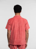 Daytona73 Oxnard Polo Éponge — Corail / Natural / Navy-DAYTONA73-Industrie