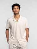 Daytona73 Oxnard Polo Éponge — Corail / Natural / Navy-DAYTONA73-Industrie