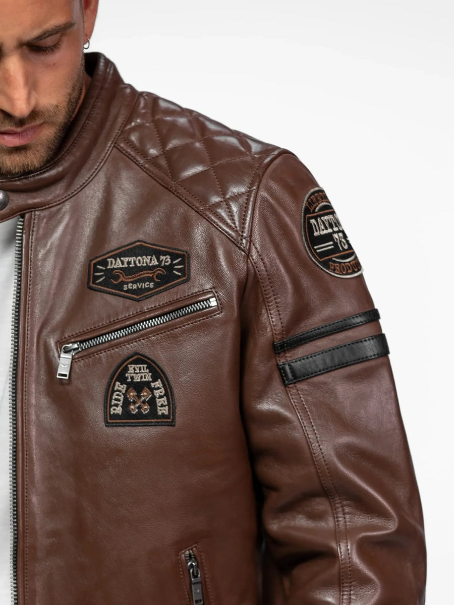 Daytona73 Nieto Jacket — Bison / Short Blue / Syrah-DAYTONA73-Industrie