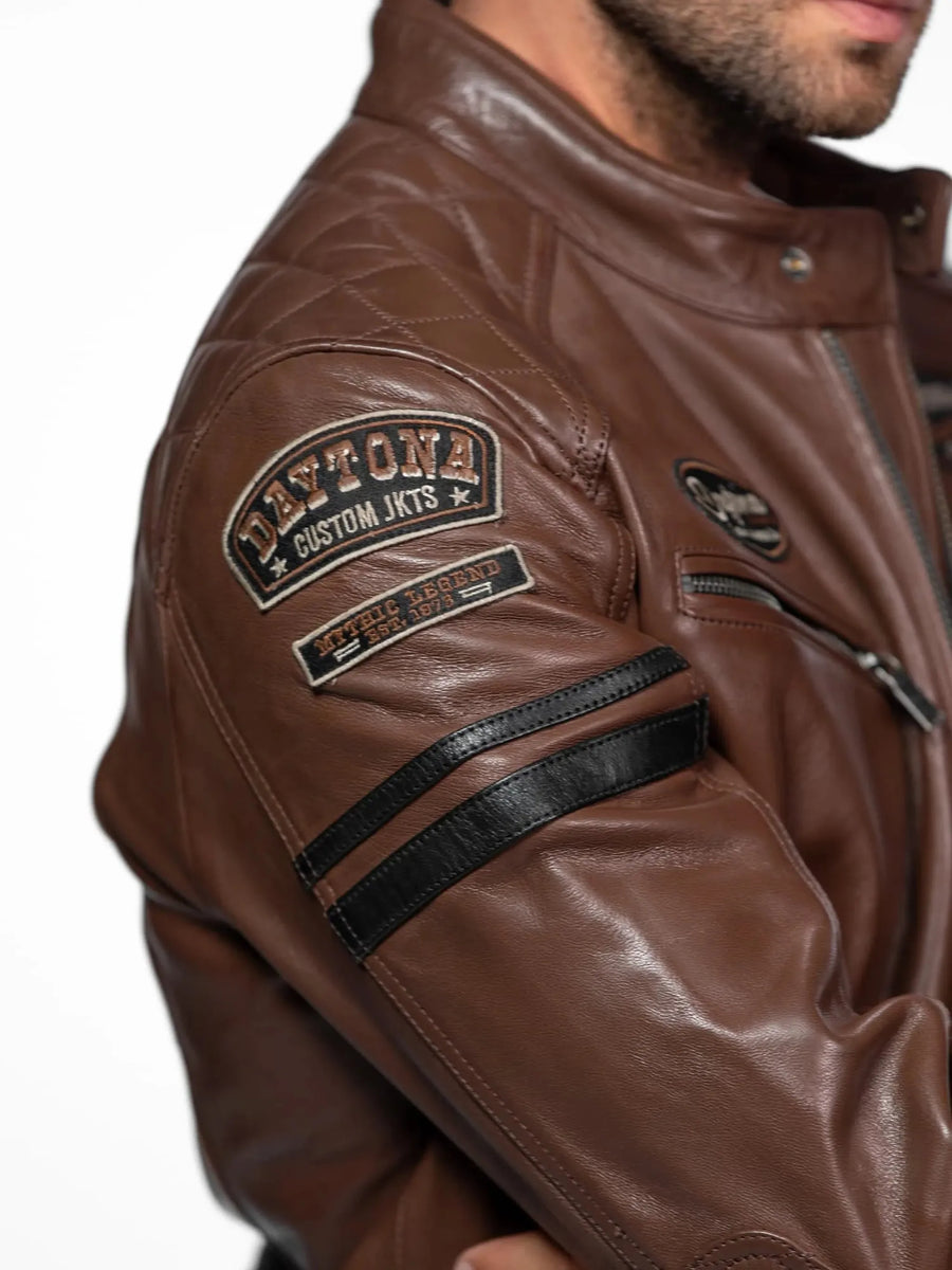 Daytona73 Nieto Jacket — Bison / Short Blue / Syrah-DAYTONA73-Industrie