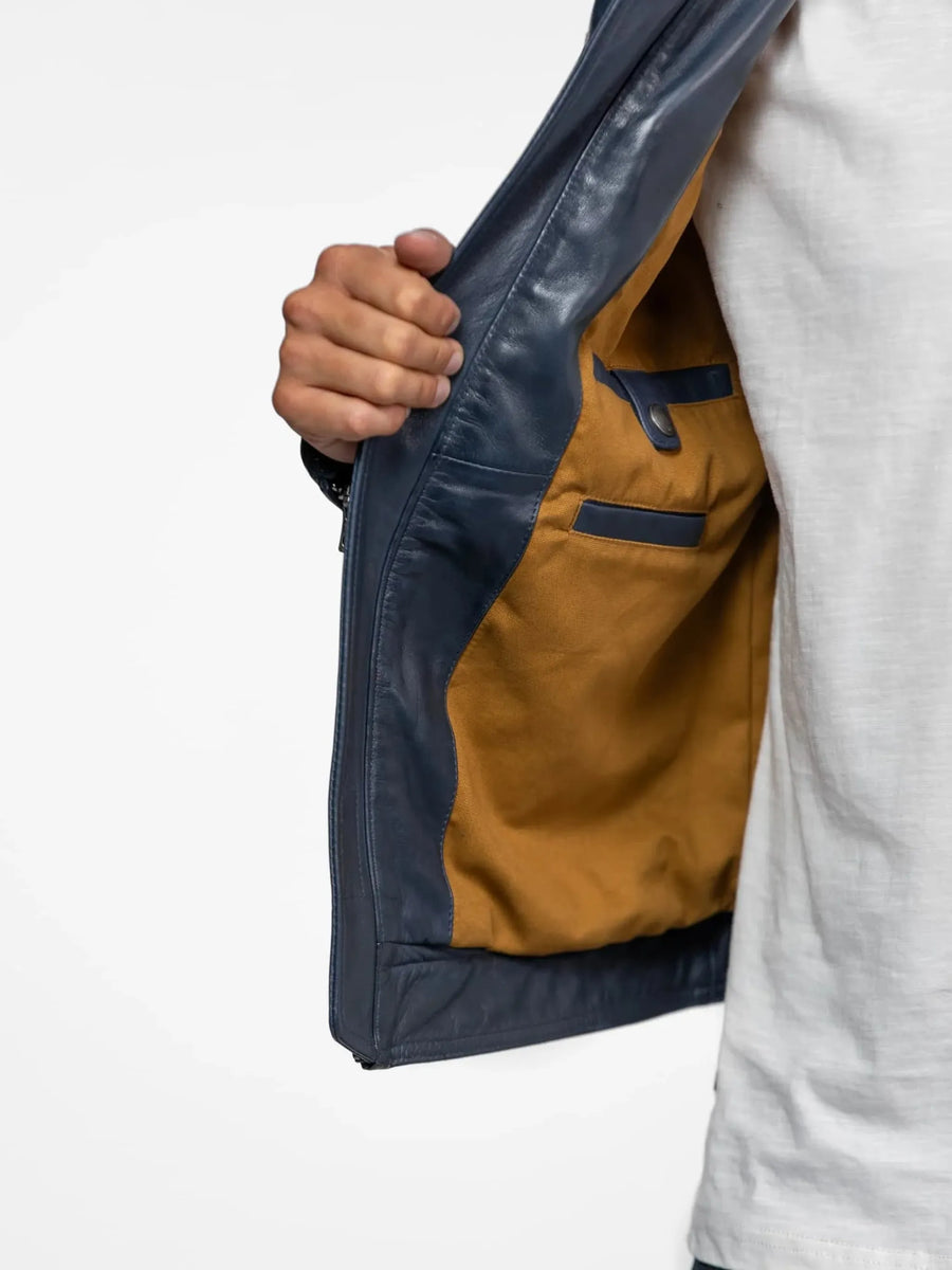 Daytona73 Nieto Jacket — Bison / Short Blue / Syrah-DAYTONA73-Industrie