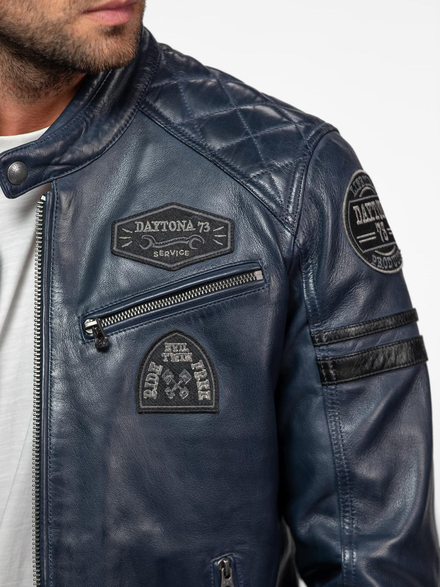 Daytona73 Nieto Jacket — Bison / Short Blue / Syrah-DAYTONA73-Industrie