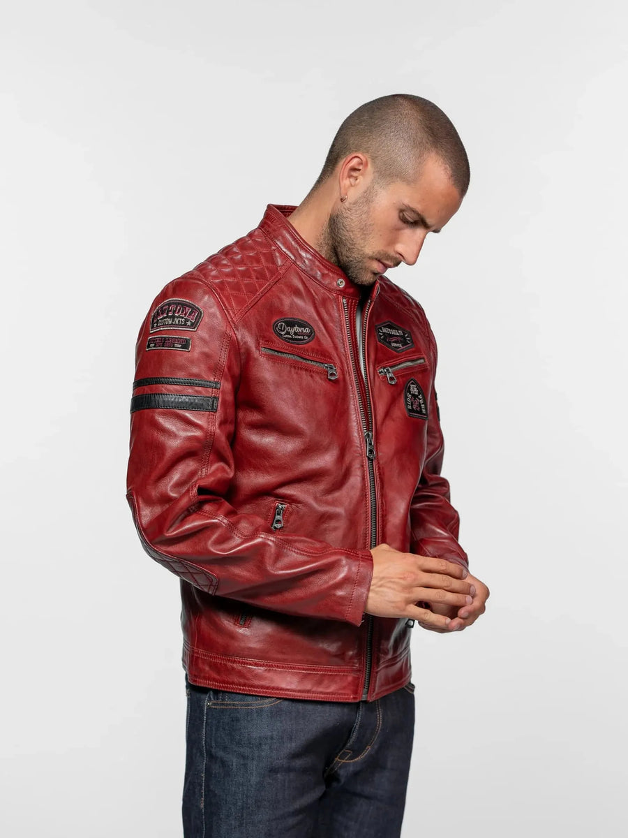 Daytona73 Nieto Jacket — Bison / Short Blue / Syrah-DAYTONA73-Industrie