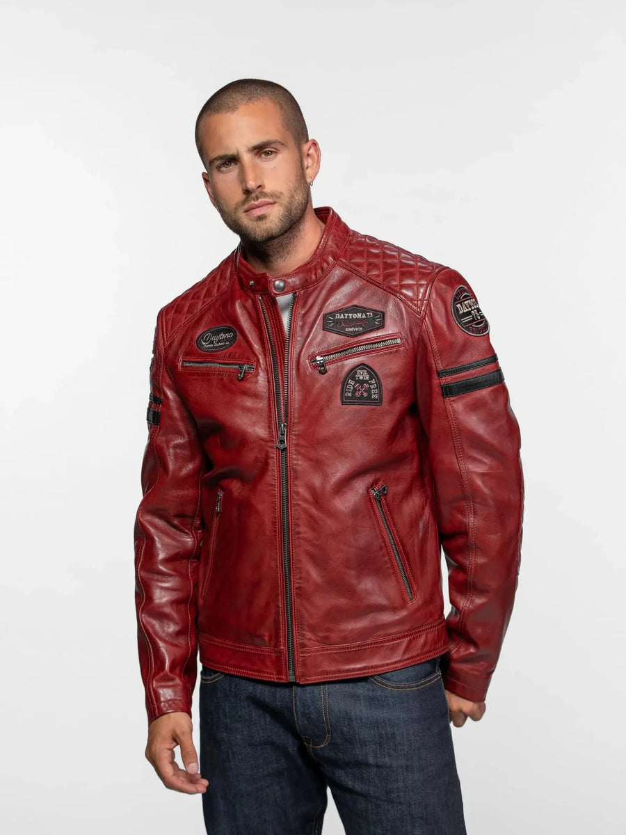 Daytona73 Nieto Jacket — Bison / Short Blue / Syrah-DAYTONA73-Industrie