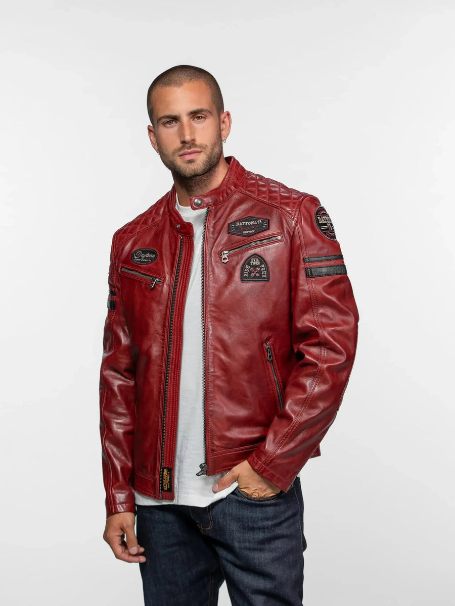 Daytona73 Nieto Jacket — Bison / Short Blue / Syrah-DAYTONA73-Industrie