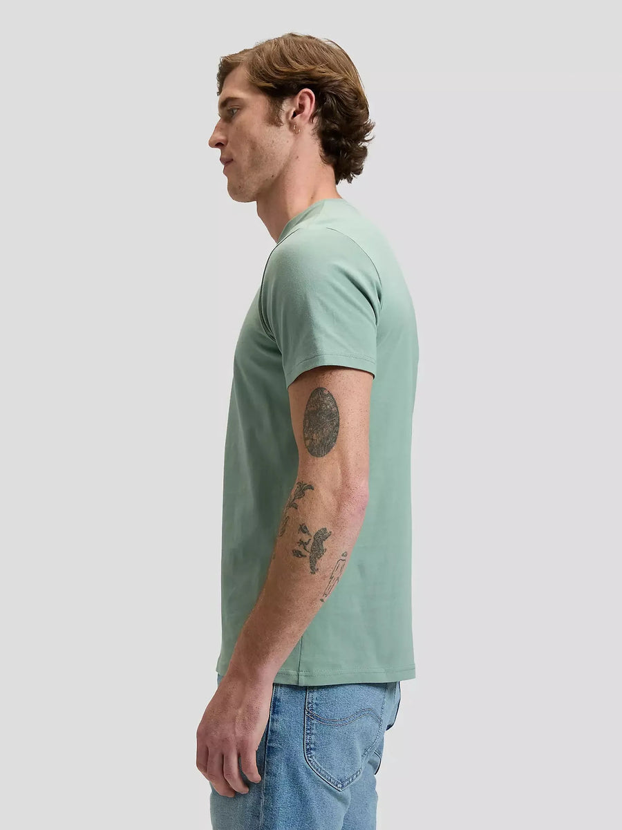 Lee SS Patch Logo Tee — Desert Sage-LEE-Industrie