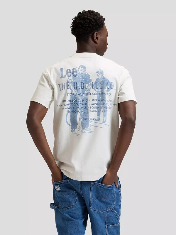 Lee T-shirt Workwear Worker — Natural SS26