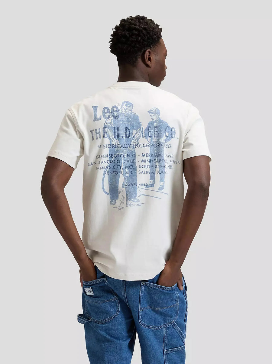 Lee T-shirt Workwear Worker — Natural SS26