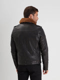 Daytona73 Pirate Fur Lamb Ermis Jacket — Black-DAYTONA73-Industrie