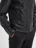Daytona73 Mick Sheep Tiger Jacket — Black / Bison / Cognac-DAYTONA73-Industrie