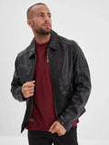Daytona73 Mick Sheep Tiger Jacket — Black / Bison / Cognac-DAYTONA73-Industrie