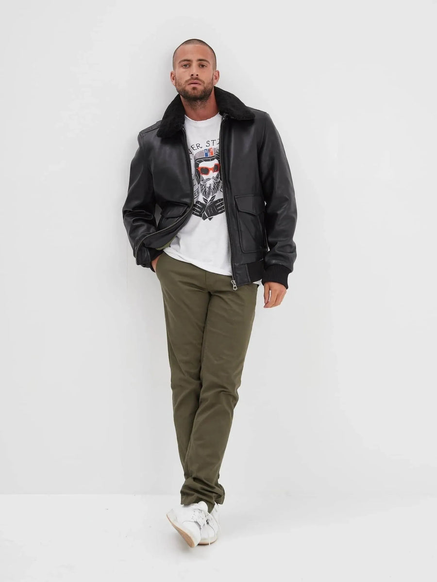 Daytona73 Mirage Fur Cow Air Milled Jacket — Black-DAYTONA73-Industrie