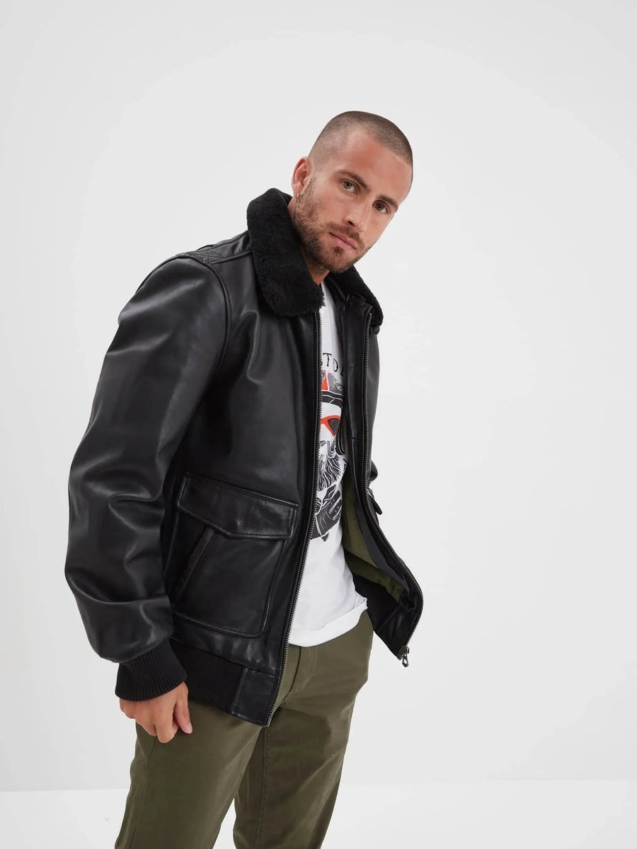 Daytona73 Mirage Fur Cow Air Milled Jacket — Black-DAYTONA73-Industrie