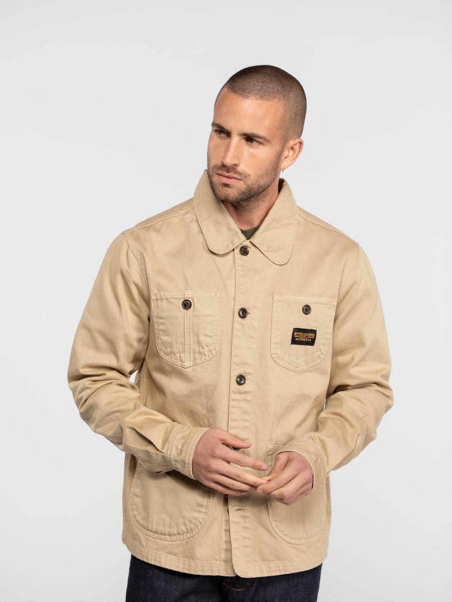 Daytona73 Willsbay Bull Denim Jacket — Bleu de Chine / Mojave Desert-DAYTONA73-Industrie
