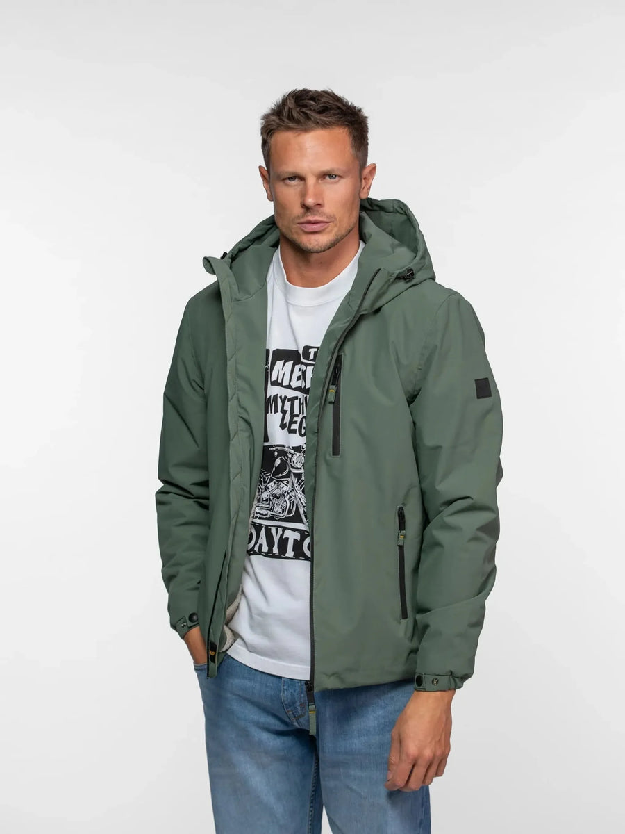 Daytona73 Regson Jacket — Khaki Green / Navy-DAYTONA73-Industrie