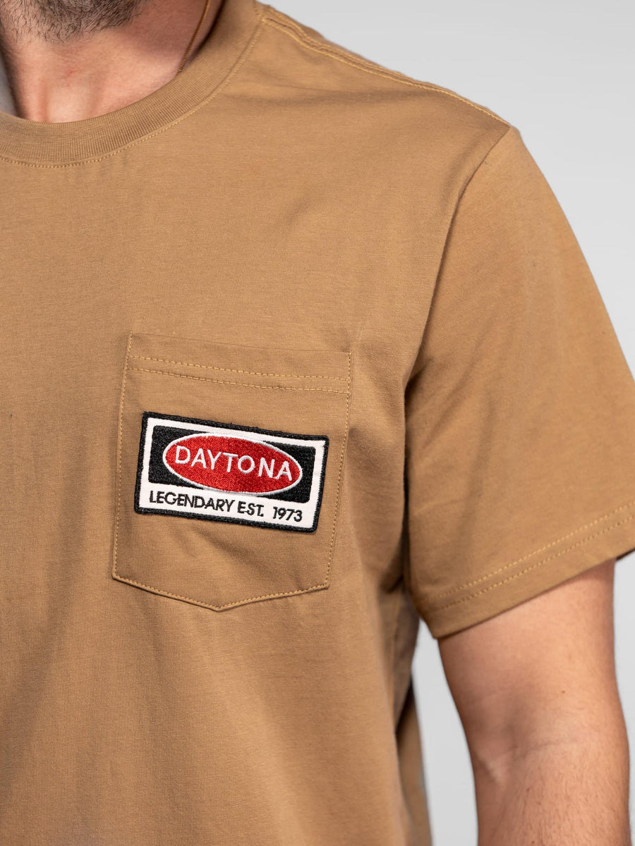 Daytona73 Vilas Combed Cotton 180 T-Shirt — Beige-DAYTONA73-Industrie