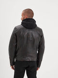 Daytona73 Winstoner Jacket — Black/Cognac-DAYTONA73-Industrie