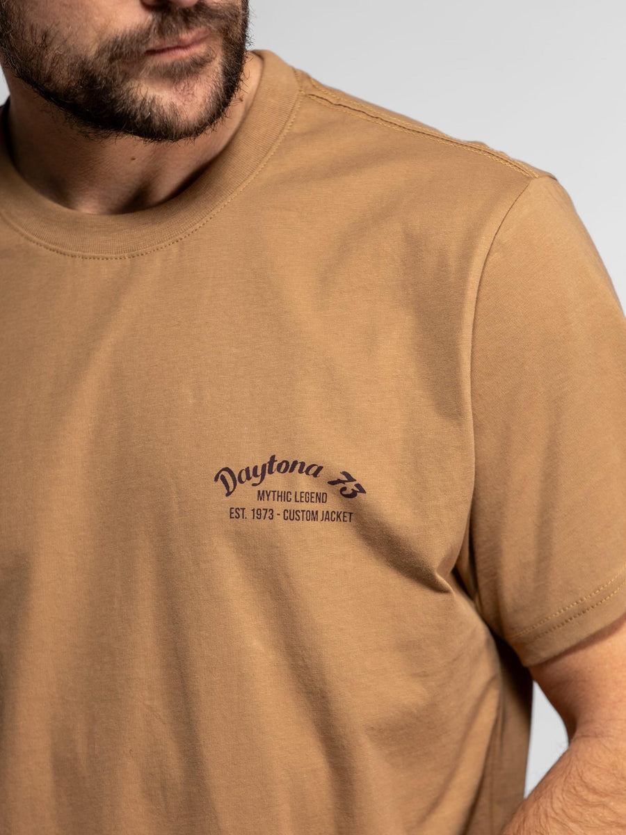 Daytona73 Vernon Combed Cotton 180 T-Shirt — Beige-DAYTONA73-Industrie