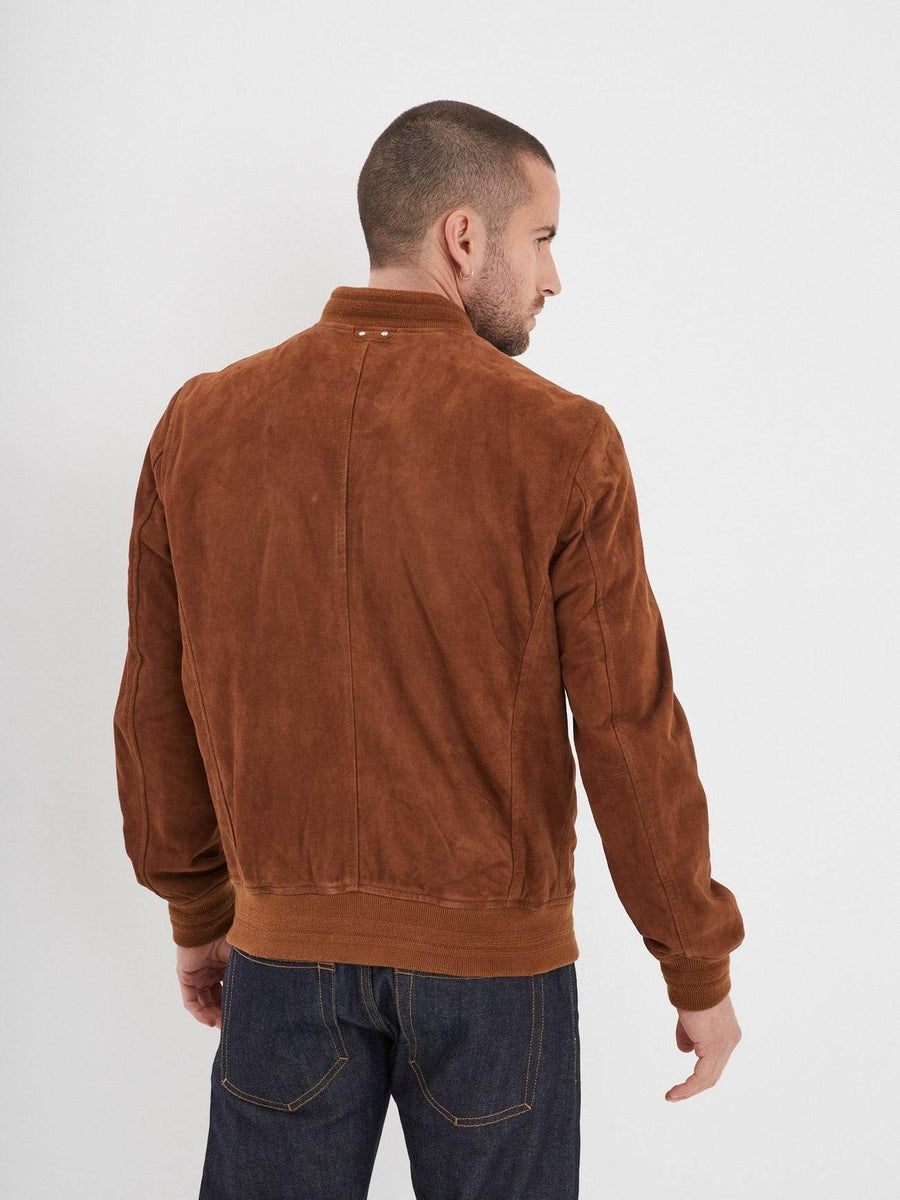 Daytona73 Windon Goat Suede Jacket — Cognac-DAYTONA73-Industrie