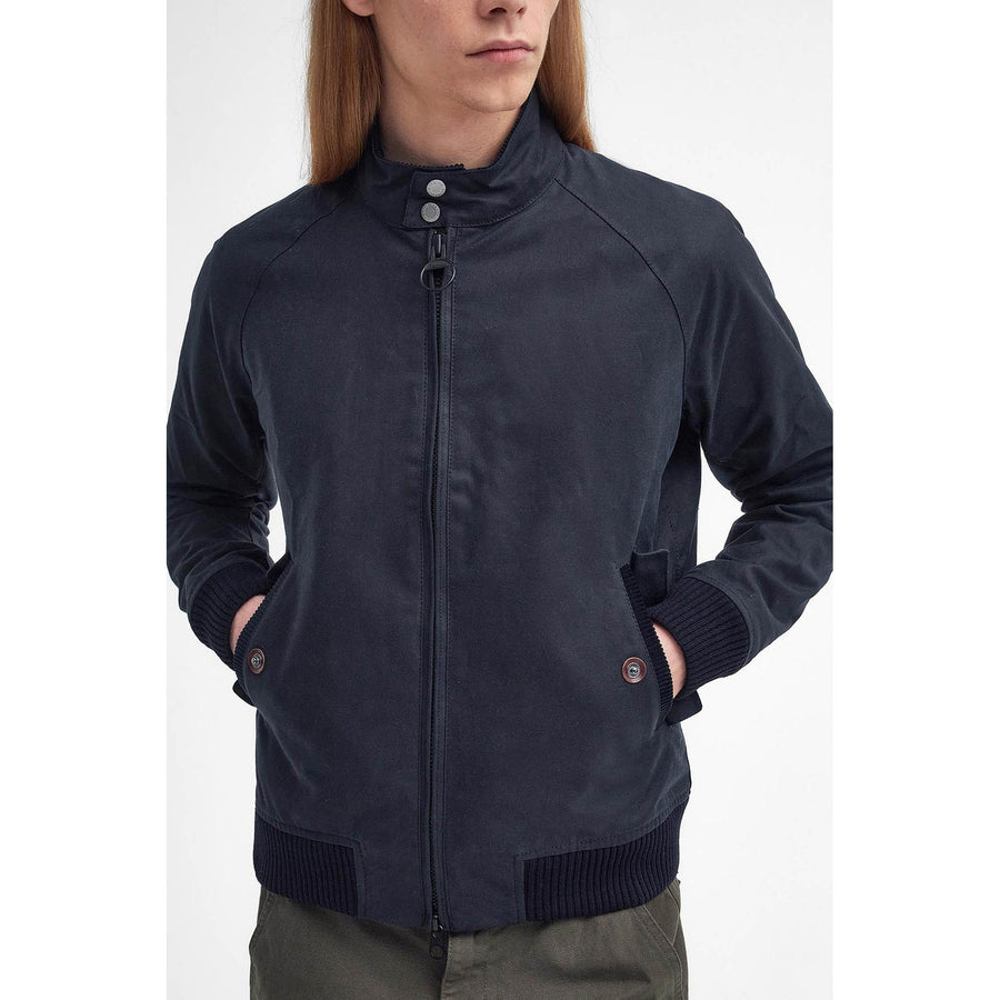 Barbour x Baracuta Porton Wax Jacket — Navy / Olive Homme-BARACUTA-Industrie