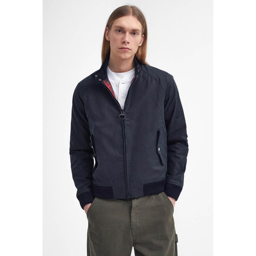 Barbour x Baracuta Porton Wax Jacket — Navy / Olive Homme-BARACUTA-Industrie
