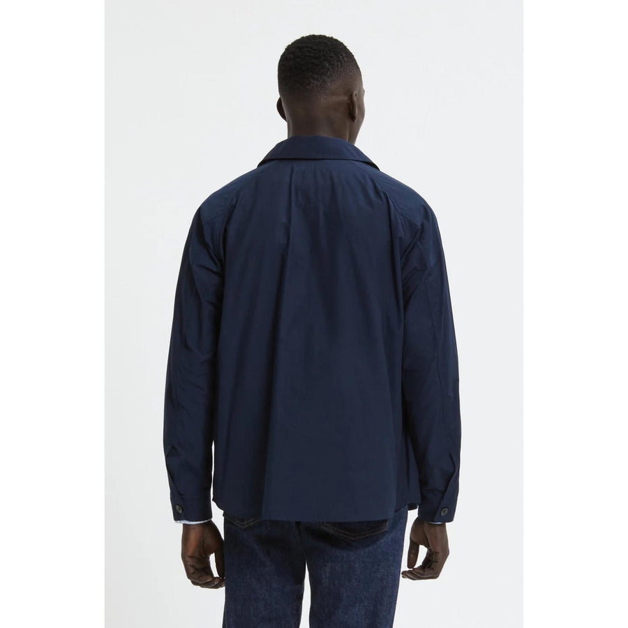Baracuta Cloth Shirt Jacket — Beech / Navy Homme-BARACUTA-Industrie