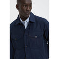 Baracuta Cloth Shirt Jacket — Beech / Navy Homme-BARACUTA-Industrie