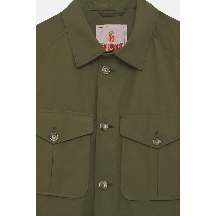 Baracuta Cloth Shirt Jacket — Beech / Navy Homme-BARACUTA-Industrie
