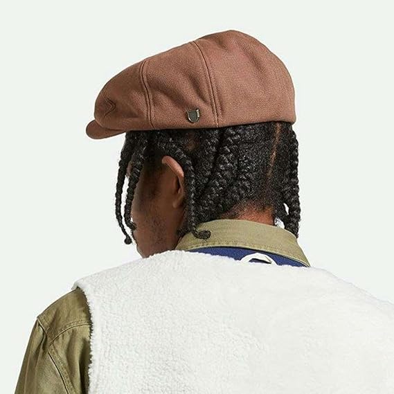 BRIXTON BROOD SHERPA SNAP CAP PINECONE BROWN 3