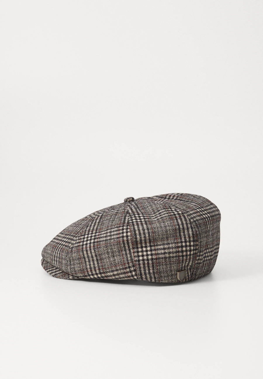 BRIXTON BROOD SNAP CAP KHAKI BROWN PLAID 3