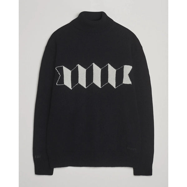 Baracuta Turtleneck Flag Logo — Black