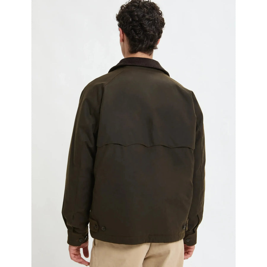 Baracuta Waxed Deck Jacket — Deep Moss Homme-BARACUTA-Industrie
