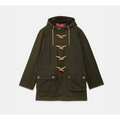 Baracuta Duffle Coat Ciré — Deep Moss