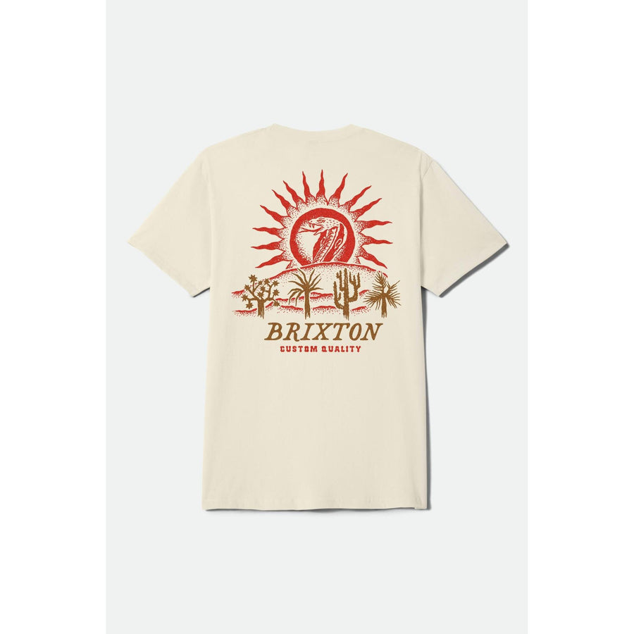 Brixton Dark Paradise T-Shirt Manches Courtes — Cream Homme-BRIXTON-Industrie