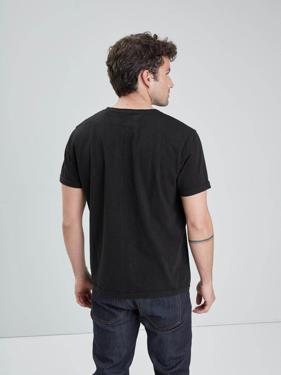 Daytona73 American Slub Cotton T-Shirt — Navy / White / Black-DAYTONA73-Industrie