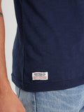 Daytona73 American Slub Cotton T-Shirt — Navy / White / Black-DAYTONA73-Industrie