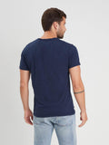 Daytona73 American Slub Cotton T-Shirt — Navy / White / Black-DAYTONA73-Industrie