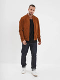 Daytona73 Delf Goat Suede Jacket — Cognac / Curds / Kelp / Tobacco-DAYTONA73-Industrie