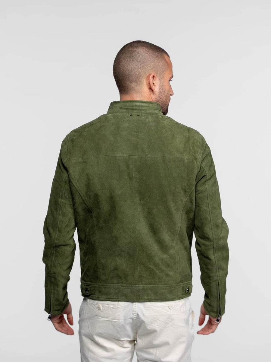 Daytona73 Delf Goat Suede Jacket — Cognac / Curds / Kelp / Tobacco-DAYTONA73-Industrie