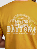 Daytona73 Donell V Combed Cotton T-Shirt — Gold Yellow / Jade-DAYTONA73-Industrie