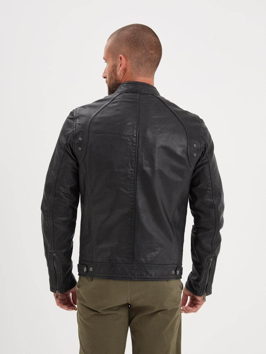Daytona73 Dustin Sheep Tiger Jacket — Bison / Black-DAYTONA73-Industrie