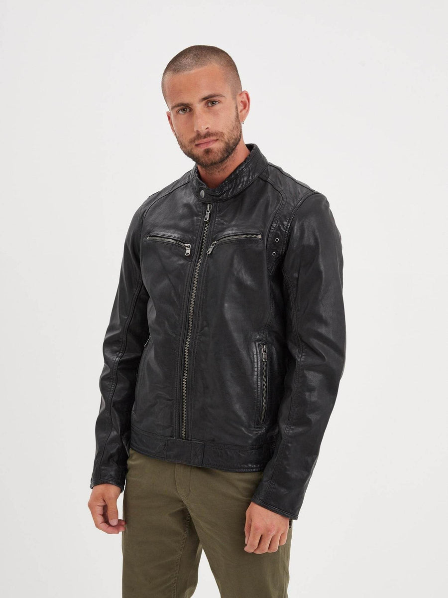 Daytona73 Dustin Sheep Tiger Jacket — Bison / Black-DAYTONA73-Industrie