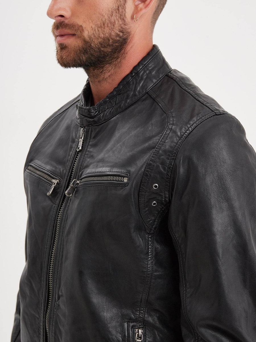 Daytona73 Dustin Sheep Tiger Jacket — Bison / Black-DAYTONA73-Industrie