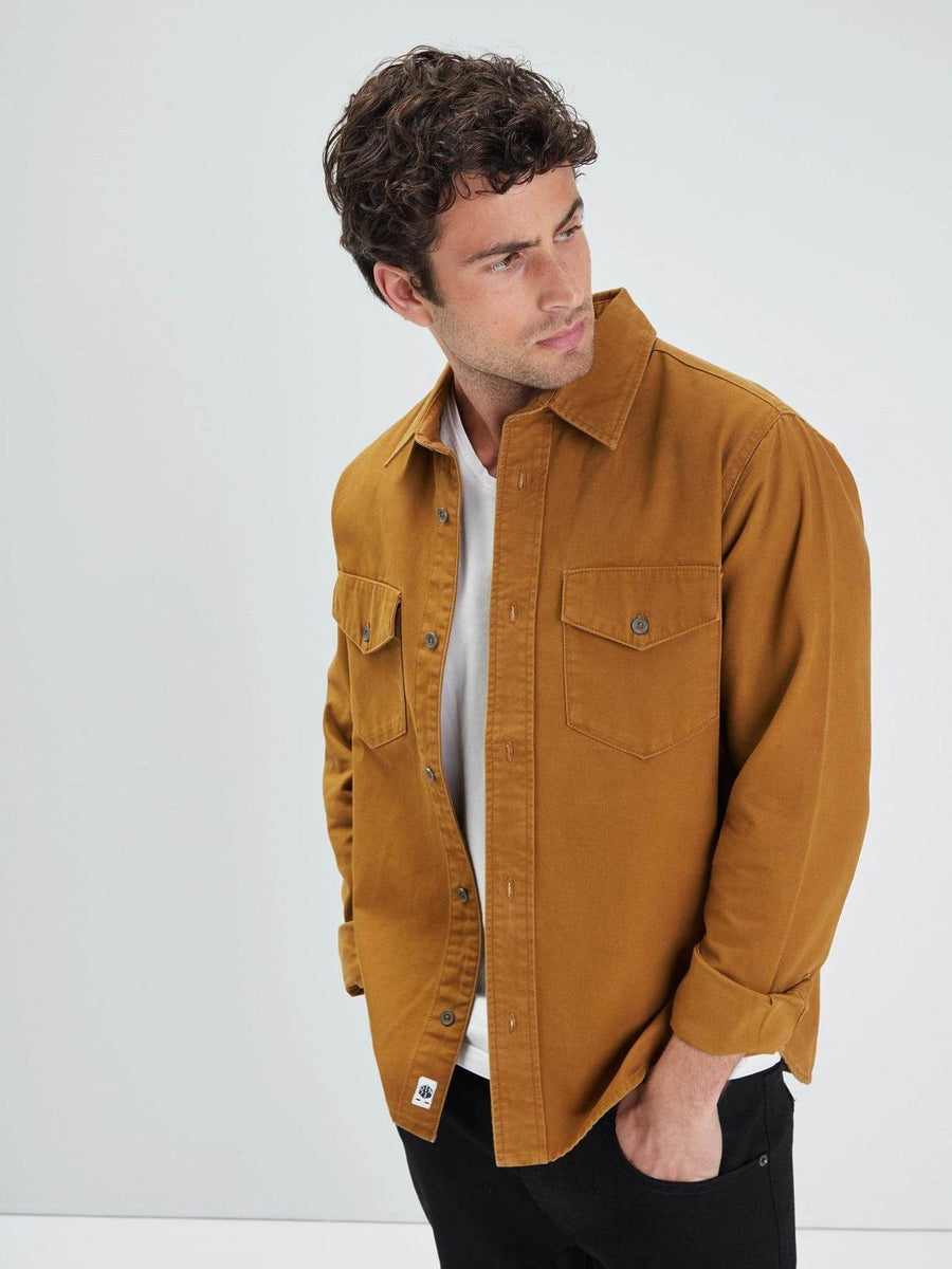 Daytona73 Firestone Canvas Cotton Jacket — Black / Camel / Khaki Green-DAYTONA73-Industrie